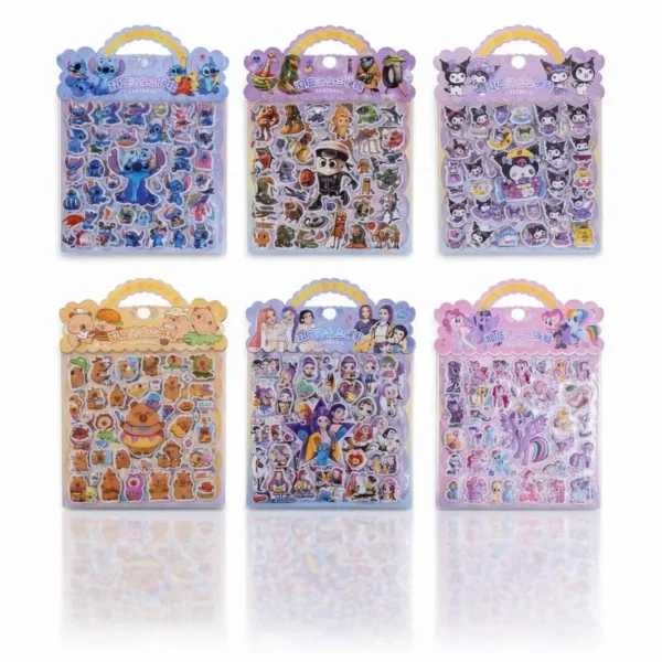 Embossed Sticker Card for Kids and Projects Pack of 1