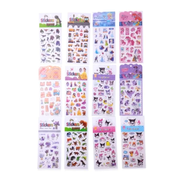 Sticker Card for Kids and Projects Pack of 1